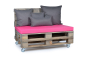 Preview: Palettenkissen Nylongewebe 120x80x8 pink