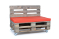 Preview: Palettenkissen Nylongewebe 120x80x8 rot