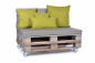 Preview: Palettenrueckenkissen Nylongewebe 120x42x8 taupe