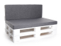 Preview: Palettenkissen-Matratzenkissen-Softline 120x80x8 grau