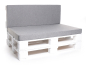 Preview: Palettenkissen-Matratzenkissen-Softline 120x80x8 silber