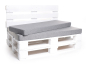 Preview: Palettenkissen-Matratzenkissen-Softline 120x80x8 silber