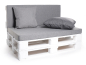 Preview: Palettenkissen-Matratzenkissen-Softline 120x80x8 silber