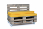 Preview: Palettenrueckenkissen Nylongewebe 120x42x8 gelb