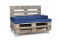 Preview: Palettenrueckenkissen Nylongewebe 120x42x8 marine