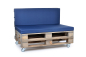 Preview: Palettenrueckenkissen Nylongewebe 120x42x8 marine