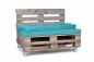 Preview: Palettenrueckenkissen Nylongewebe 120x42x8 tuerkis