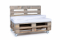 Preview: Palettenrueckenkissen Nylongewebe 120x42x8 weiss