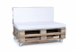 Preview: Palettenkissen Nylongewebe 120x80x8 weiss