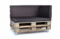 Preview: Palettenseitenkissen Nylongewebe 72x42x8 braun