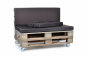 Preview: Palettenseitenkissen Nylongewebe 72x42x8 braun