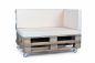 Preview: Palettenseitenkissen Nylongewebe 72x42x8 creme