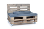 Preview: Palettenseitenkissen Nylongewebe 72x42x8 grau