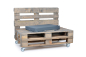 Preview: Palettenseitenkissen Nylongewebe 72x42x8 grau