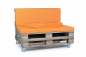 Preview: Palettenseitenkissen Nylongewebe 72x42x8 orange