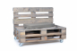 Preview: Palettenseitenkissen Nylongewebe 72x42x8 taupe