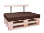 Preview: Palettenkissen Sunline Uni 80x60x12 Premium (Outdoor) braun