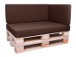 Preview: Palettenkissen Sunline Uni 120x80x12 Premium (Outdoor) braun-2