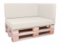 Preview: Palettenkissen Sunline Uni 72x42x8 Premium (Outdoor) creme