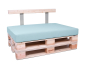 Preview: Palettenkissen Sunline Uni 80x60x12 Premium (Outdoor) eisblau