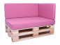 Preview: Palettenkissen Sunline Uni 60x42x8 Premium (Outdoor) pink-2