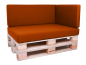 Preview: Palettenkissen Sunline Uni 120x42x8 Premium (Outdoor) terracotta-2