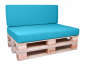 Preview: Palettenkissen Sunline Uni 80x60x12 Premium (Outdoor) blau-1