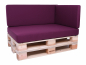Preview: Palettenkissen Sunline Uni 60x42x8 Premium (Outdoor) purpur-2