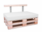 Preview: Palettenkissen Sunline Uni 60x42x8 Premium (Outdoor) weiss-1