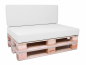 Preview: Palettenkissen Sunline Uni 72x42x8 Premium (Outdoor) weiss-1