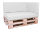 Preview: Palettenkissen Sunline Uni 120x42x8 Premium (Outdoor) weiss-2