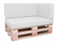Preview: Palettenkissen Sunline Uni 60x42x8 Premium (Outdoor) weiss-2
