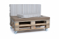Preview: Palettenseitenrückenkissen Sunline Stripes 72x42x8 creme-1