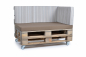 Preview: Palettenseitenrückenkissen Sunline Stripes 72x42x8 creme