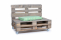 Preview: Palettenseitenrückenkissen Sunline Stripes 72x42x8 grün-2