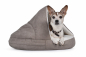 Preview: Hundebett Shell Comfort 90x90 cm taupe