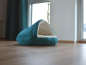 Preview: Hundebett Shell Comfort 120x120 cm türkis-6