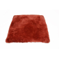 Preview: Sitzkissen Lammfell Vollfell Bordeaux 40x40cm-2