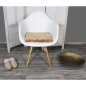 Preview: Sitzkissen Lammfell camel 40x40 cm