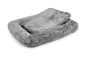 Preview: Hundebett Spring Fake Fur 110x90 cm grau