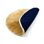 Preview: Teppich Hundebett Katzenbett Patch rund camel-1