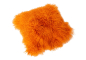 Preview: Tibet Lammfell Kissen Kissenhülle orange