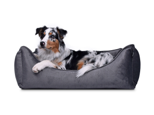 Hundebett Dreamcollection Velvetline anthrazit