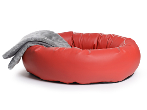 K-Nax Hundebett Kunstleder 60 cm rot