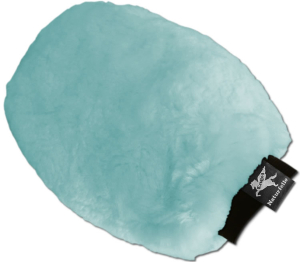 Putzhandschuh Lammfell babyblau