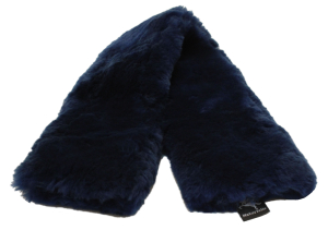 Bauchgurtschoner Lammfell marineblau