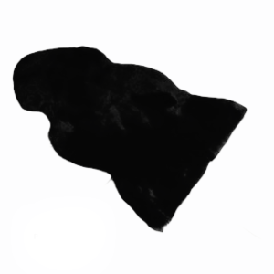 Lammfell Hundedecke schwarz
