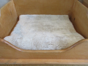 Lammfell Hundedecke Patchwork 140x60cm pearl