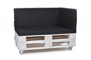 Palettenkissen-Seitenkissen-Softline 72x42x8 schwarz