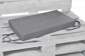 Palettenkissen-Seitenkissen-Softline 72x42x8 silber